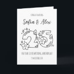 Floral 25th wedding anniversary greeting card<br><div class="desc">Celebrate 25 years of love and commitment with this elegant silver wedding anniversary card. Featuring a delicate design of silver hearts,  lace,  and flowers,  this card is the perfect way to honour your special day.</div>