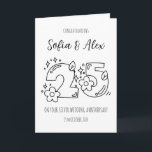 Floral 25th wedding anniversary greeting card<br><div class="desc">Celebrate 25 years of love and commitment with this elegant silver wedding anniversary card. Featuring a delicate design of silver hearts,  lace,  and flowers,  this card is the perfect way to honour your special day.</div>