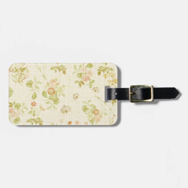 Floral 2 luggage tag (Front Horizontal)
