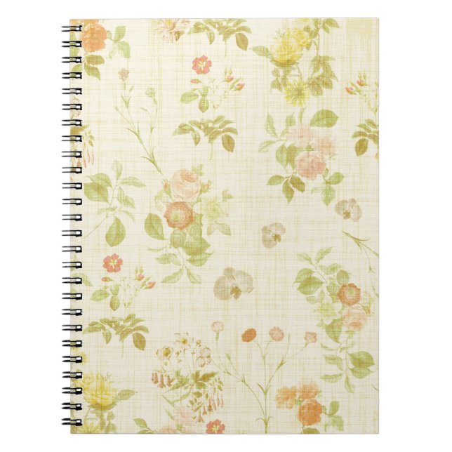 Floral 2 spiral notebook (Front)