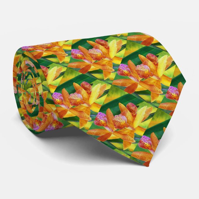 Floral 2 Tie (Rolled)