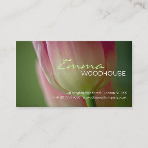 Floral 3 - Pink Tulip Business Card