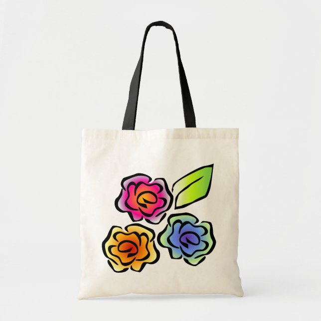 Floral 3 tote bag (Front)