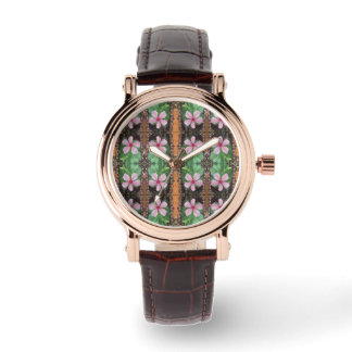 Floral 3D Photo-Art Pattern Timeless Elegance Watch