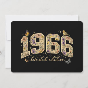 Floral 60th Birthday Limited Edition 1966 Invitation