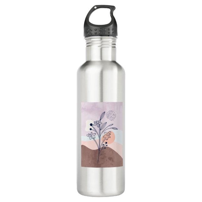 floral 710 ml water bottle (Front)