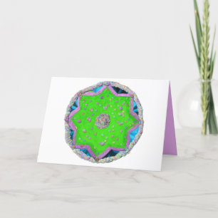 Floral 8-pointed star Eid Holiday Card