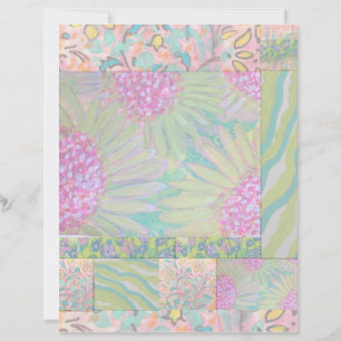 Floral Abstract 8 Scrapbook Paper