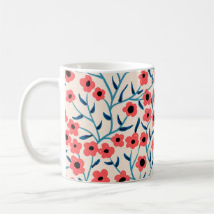Floral Abstract: Blooming Vintage Pattern. Coffee Mug