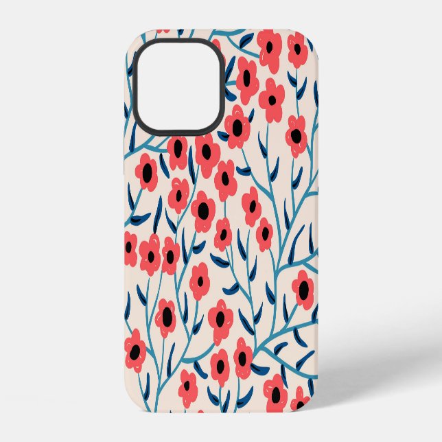 Floral Abstract: Blooming Vintage Pattern. iPhone Case (Back)