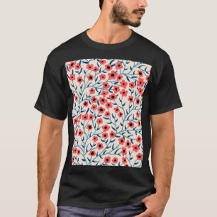 Floral Abstract: Blooming Vintage Pattern. T-Shirt