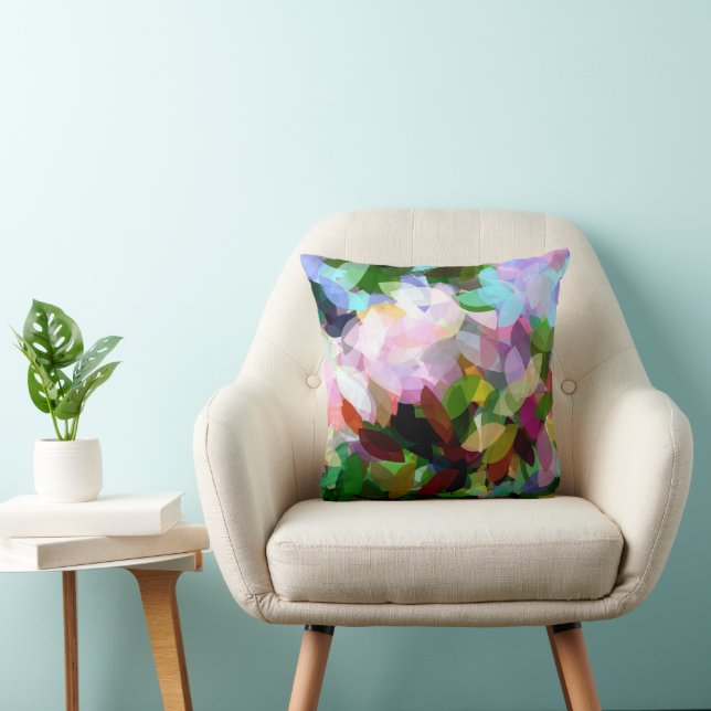 FLORAL ABSTRACT CUSHION (Chair)