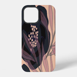 Floral abstract elegance, artistic background. iPhone 12 case