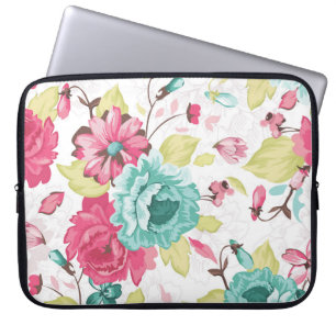 Floral Abstract Elegance Seamless Background. Laptop Sleeve