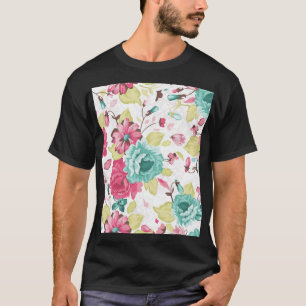Floral Abstract Elegance Seamless Background. T-Shirt