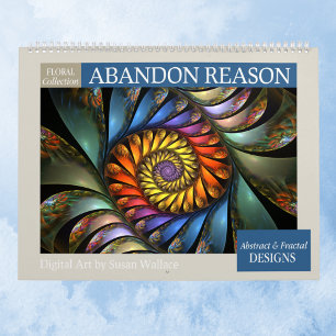 Floral Abstract Fractal 2027 Calendar