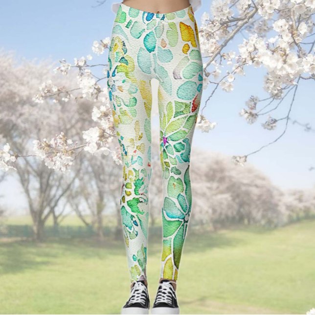 Floral Abstract Leggings (Creator Uploaded)