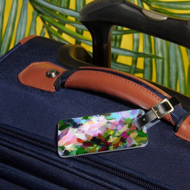 FLORAL ABSTRACT LUGGAGE TAG (Front Insitu 3)