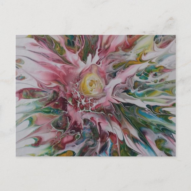 Floral abstract Postcard (Front)
