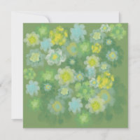 Floral Abstract Salty Watercolor Painting