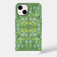 Floral Abstract Salty Watercolor Painting Pattern