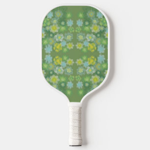 Floral Abstract Salty Watercolor Painting Pattern Pickleball Paddle