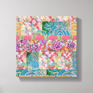Floral Abstract Stretched Canvas Print