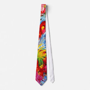 Floral Abstract Tie