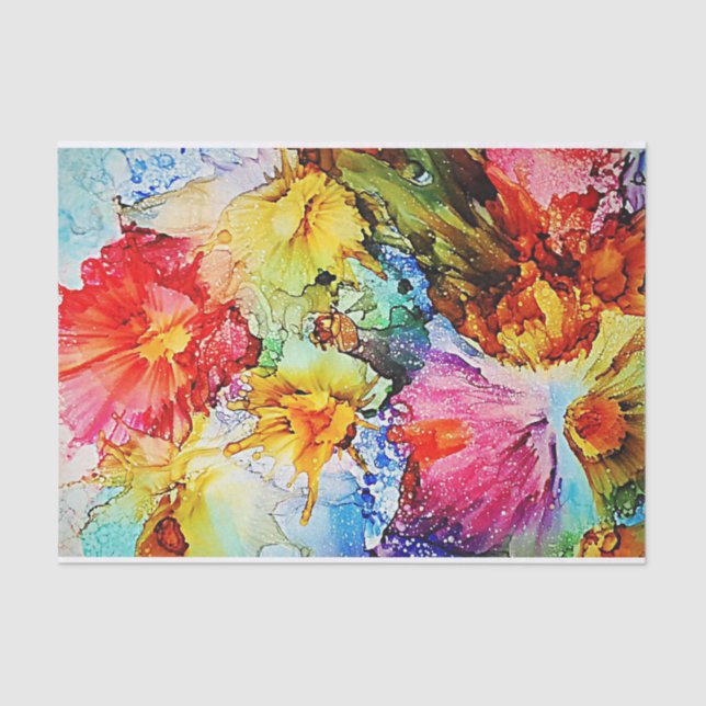 Floral Abstract Tissue Paper (Front)