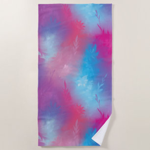 Floral abstraction beach towel