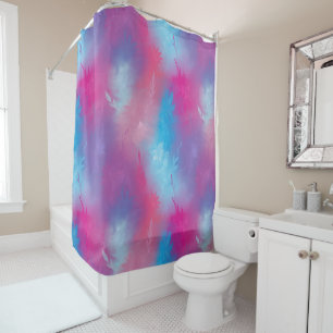 Floral abstraction shower curtain