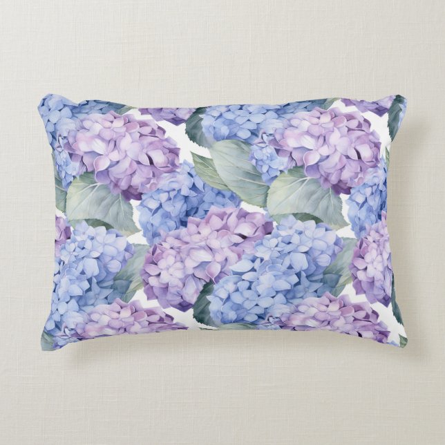 Floral Accent Cotton Pillow (Front)