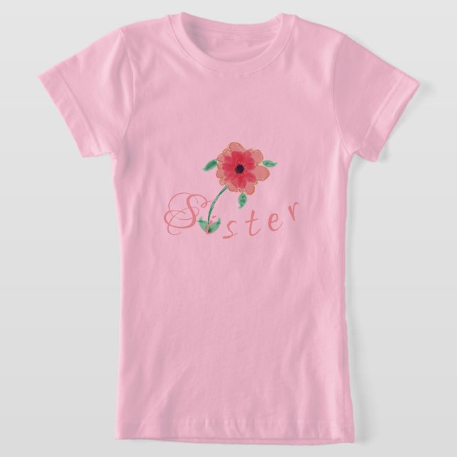 Floral Accented T-Shirt (Laydown)