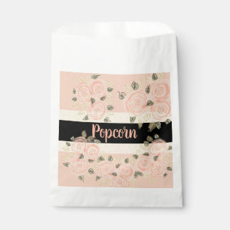 Floral Accented With Pink And Cream Favour Bags