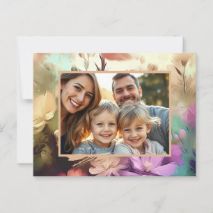 Floral Add Your Photo Postcard