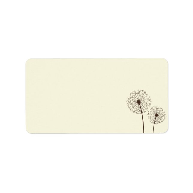 Floral Address Label (Front)