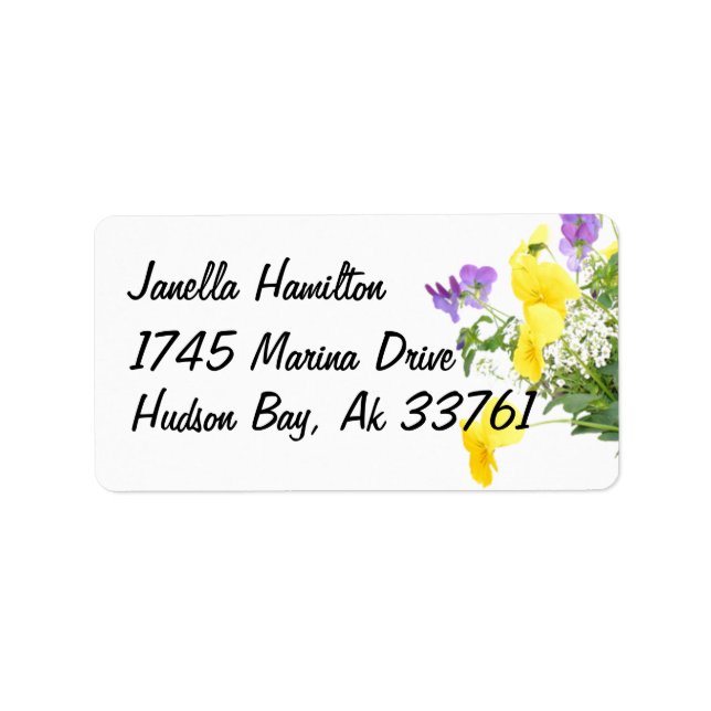 Floral Address Labels (Front)