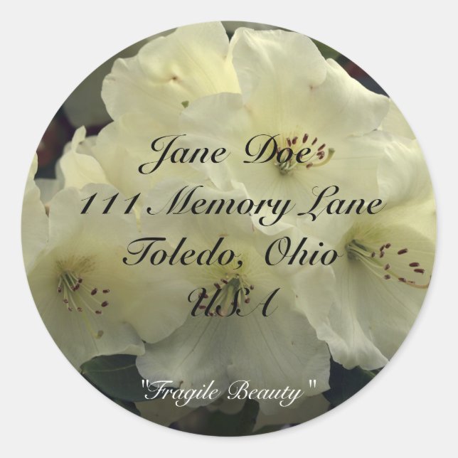 Floral Address Stickers (Front)