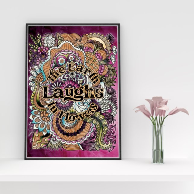 Floral Adult Colouring Quote Poster (Creator Uploaded)