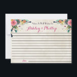 Floral Advice Cards for the couple<br><div class="desc">Floral Advice Cards for the happy couple,  wedding advice cards,  baby shower advice cards</div>