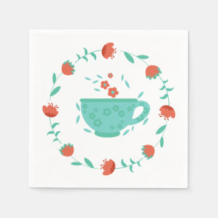 Floral Afternoon Tea Party Naprkin Napkin