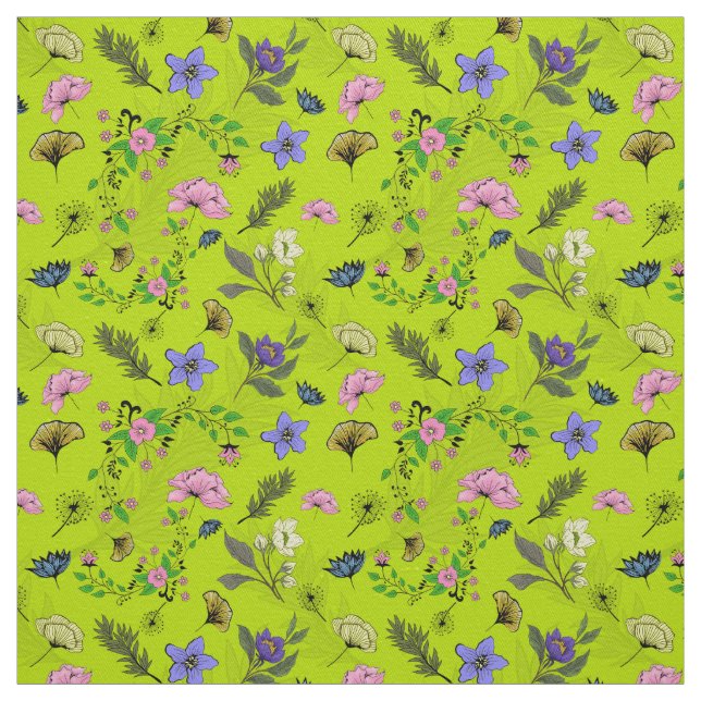 Floral Again Design Fabric (Swatch)