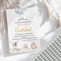 Floral Alice in Onederland 1st Birthday