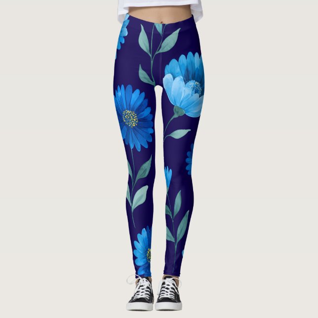 Floral All-Over Print Leggings (Front)