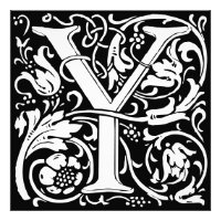 Floral Alphabet Monogram Letter Y