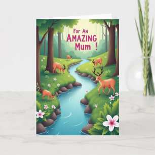 Floral Amazing Mum Card