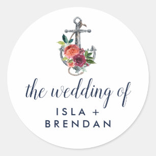 Floral Anchor Autumn The Wedding Of Envelope Seals