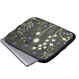 Floral and Butterfly Laptop Sleeve