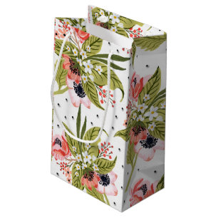 floral and dots small gift bag