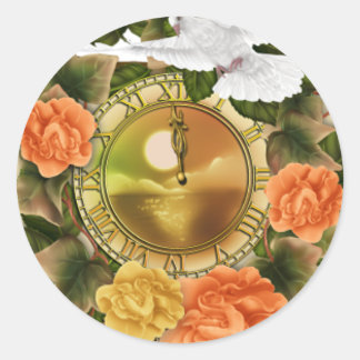 Floral and Dove Watch Sticker